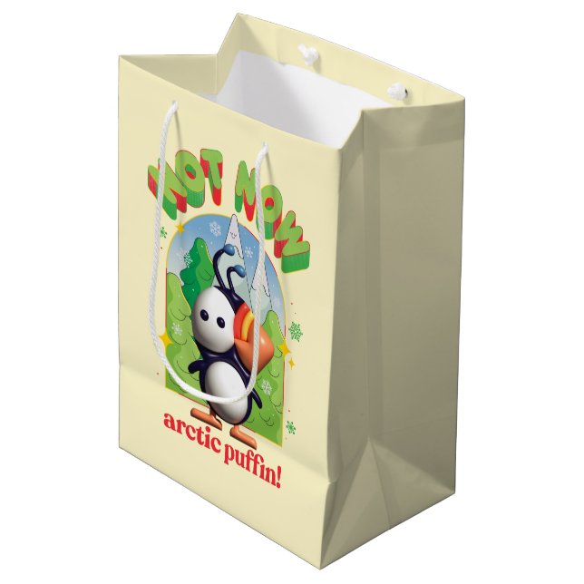 Sac Cadeau Moyen Elf the Movie | Pas maintenant Arctic Puffin! (Devant Angle)