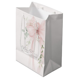 Sac Cadeau Moyen Elle noue un nœud Bow Bridal Shower