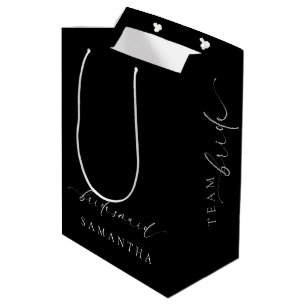 Sac Cadeau Moyen Ellesmere Noir Robe de Demoiselle d'Honneur Minima
