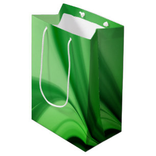 Sac Cadeau Moyen Émeraude À Deux Tons