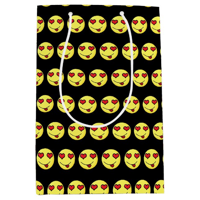 Sac Cadeau Moyen emoji clin d'œil (Devant)