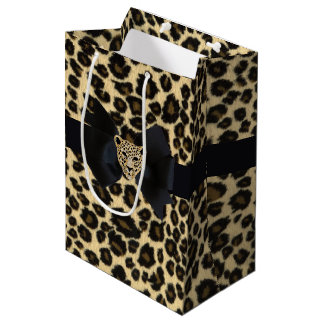 Sac Cadeau Moyen Empreinte de léopard