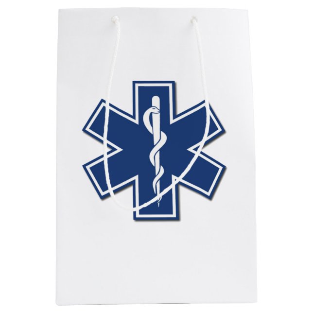Sac Cadeau Moyen EMT Star of Life   (Devant)