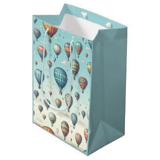 Sac Cadeau Moyen En haut, en haut et en loin ! Ballons Whimsical à