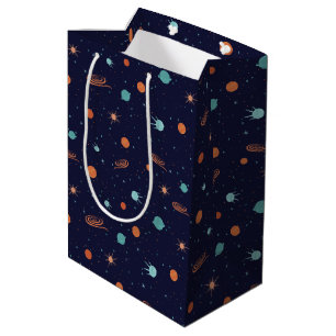 Sac Cadeau Moyen Enfants Espace Profond Tir Stars Planètes Trous No