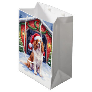 Sac Cadeau Moyen English Springer Spaniel Caserne de pompiers Père