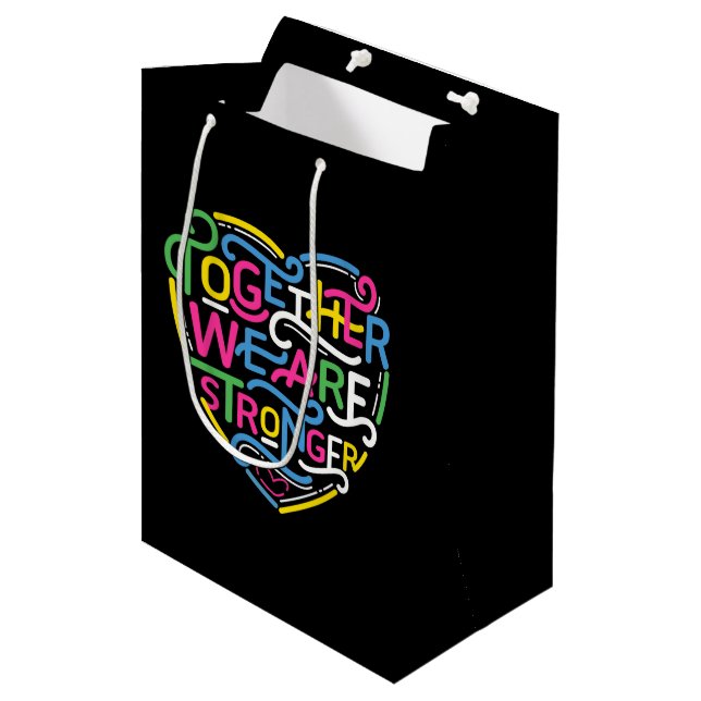 Sac Cadeau Moyen Ensemble, Nous Sommes Plus Forts (Devant Angle)