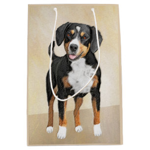 Sac Cadeau Moyen Entlebucher Mountain Dog Peinture - Art original