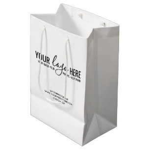 Sac Cadeau Moyen Entreprise de logo personnalisé Société d'entrepri