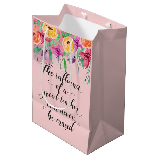 Sac Cadeau Moyen Enveloppe cadeau pour l'appréciation de l'enseigna (Devant Angle)