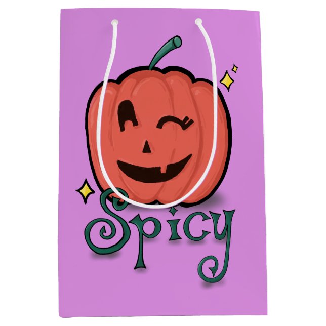 Sac Cadeau Moyen Épice Citrouille épicé (Devant)