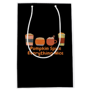 Sac Cadeau Moyen Épice citrouille Tout Nice Classique Halloween