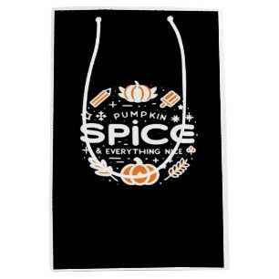 Sac Cadeau Moyen Épices citrouilles Et Tout Nice - Citation D'Autom