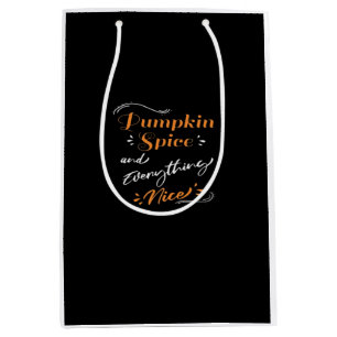 Sac Cadeau Moyen Épices citrouilles Et Tout Nice Joli Citrouille Gr