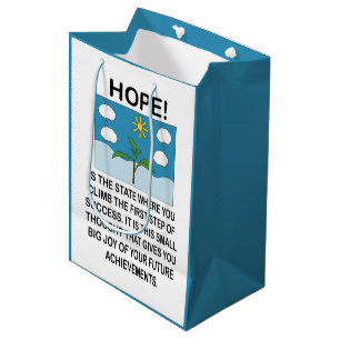 Sac Cadeau Moyen Espoir et inspiration motivationnel