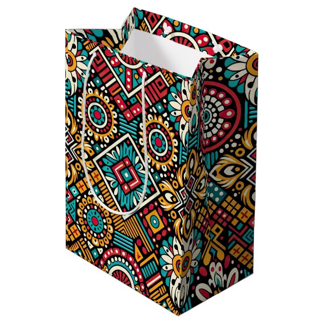 Sac Cadeau Moyen Essence Africana Vibrance (Dos Angle)