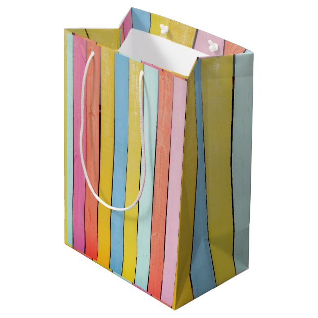 Sac Cadeau Moyen Étalons de clôture en bois (Dos Angle)