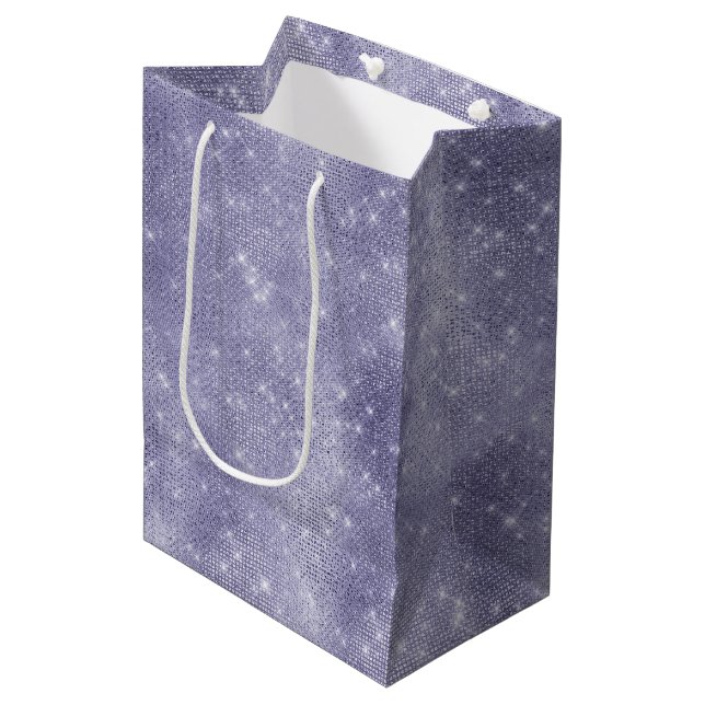 Sac Cadeau Moyen Étincelle de rêve pourpre (Devant Angle)