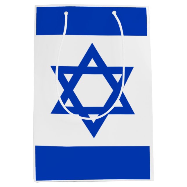 Sac Cadeau Moyen Étoile israélienne de David (Devant)