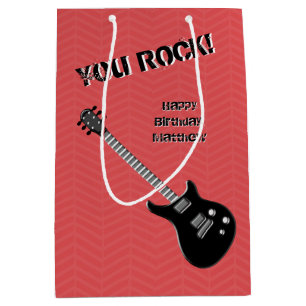 Sac Cadeau Moyen Étoile rock guitare