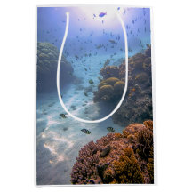 Exotic coral reef photo effect