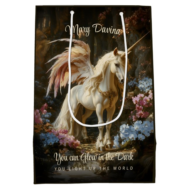 Sac Cadeau Moyen Fairyland Imaginaire Forest Unicorn Fairy (Dos)