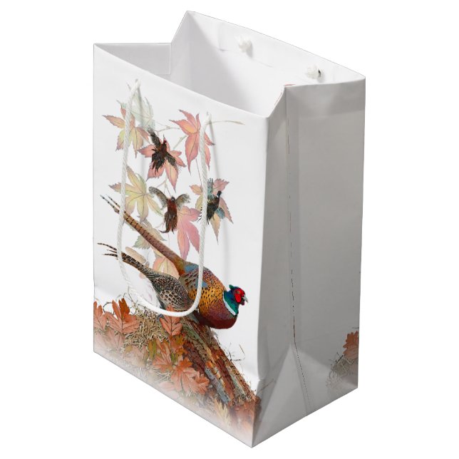 Sac cadeau moyen faisan (Devant Angle)