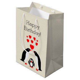Sac Cadeau Moyen Famille Penguins