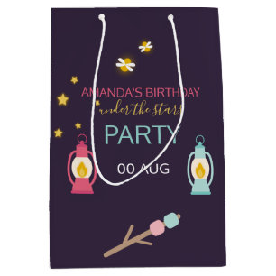 Sac Cadeau Moyen Faveur de fête de Glamping personnalisée