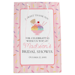 Sac Cadeau Moyen Favors de Mariage Thème Glace Scoopées