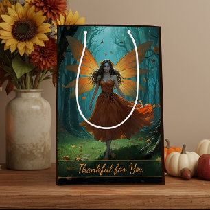 Sac Cadeau Moyen Fée de l'automne enchanté Art de fantasy de Thanks