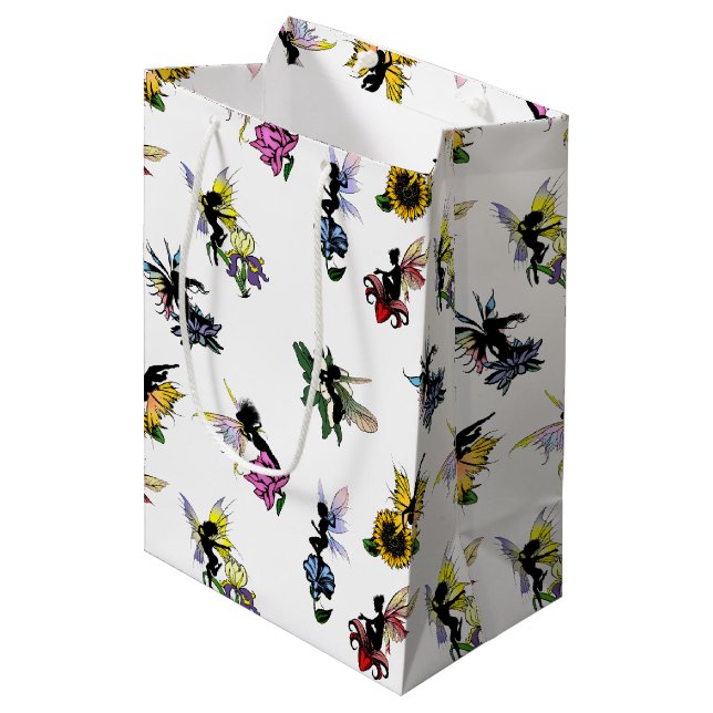 Sac Cadeau Moyen Fées d'ombre (Devant Angle)