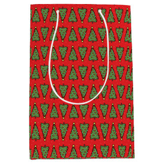 Sac Cadeau Moyen Festive Christmas Tree Gift Bag