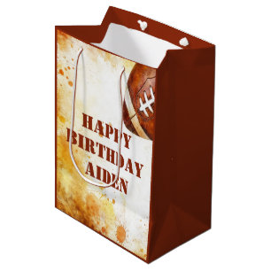 Sac Cadeau Moyen Fête à thème de football sur mesure