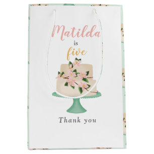 Sac Cadeau Moyen fête d'anniversaire modifiable