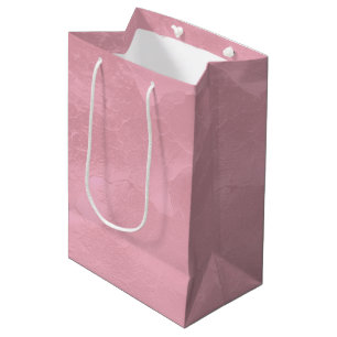 Sac Cadeau Moyen Fête des mariées de perle rose chic