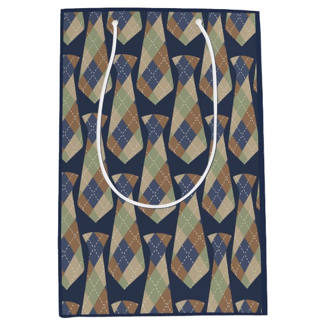 Sac Cadeau Moyen Fête des pères mignonne (Devant)