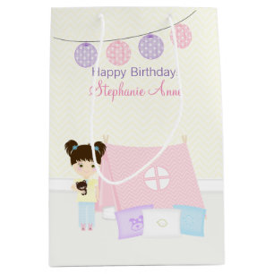 Sac Cadeau Moyen Fête pyjama de glamping