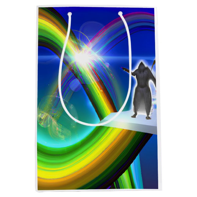 Sac Cadeau Moyen Figure de mystère au Stargate interdimensionnel (Devant)