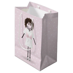 Sac Cadeau Moyen Fille Bonhomme Allumette Survivante du Cancer du S