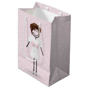 Sac Cadeau Moyen Fille Bonhomme Allumette Survivante du Cancer du S