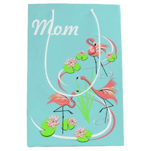 Sac Cadeau Moyen Flamant rose Fandango Trio Maman moyen