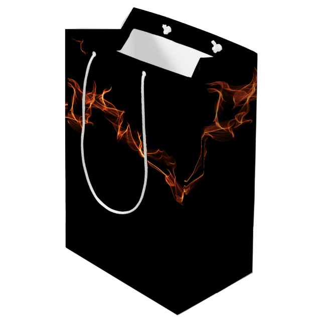 Sac Cadeau Moyen Flammes (Dos Angle)