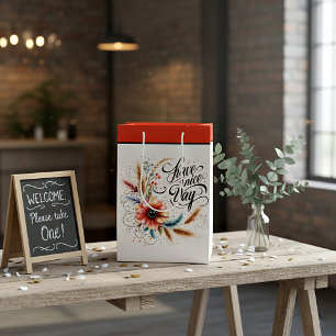 Sac Cadeau Moyen Fleur de bonne journée