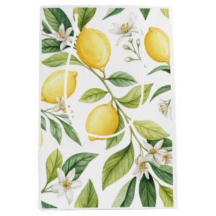 Sac Cadeau Moyen Fleur de Citron