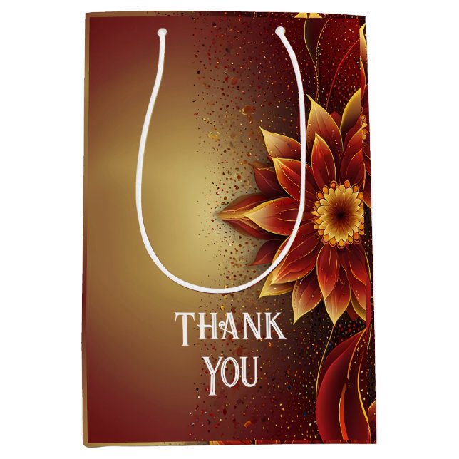 Sac Cadeau Moyen Fleur éternelle : Une célébration intemporelle de  (Devant)