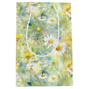 Sac Cadeau Moyen Fleur sauvage Meadow Summer Folio Boho Moderne
