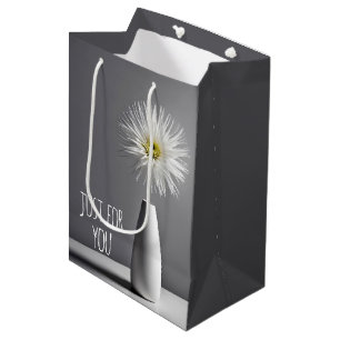 Sac Cadeau Moyen Fleur simple dans le vase