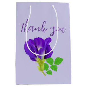 Sac Cadeau Moyen Fleur Violet Bloom