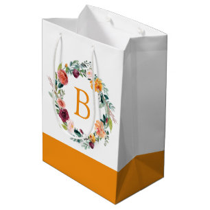 Sac Cadeau Moyen Fleurs de jardin anglais colorées couronnes